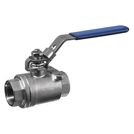 Usa Industrials ZUSA-VLV-156 - Manual 2-Way Ball Valve,BSPT,304 SS
