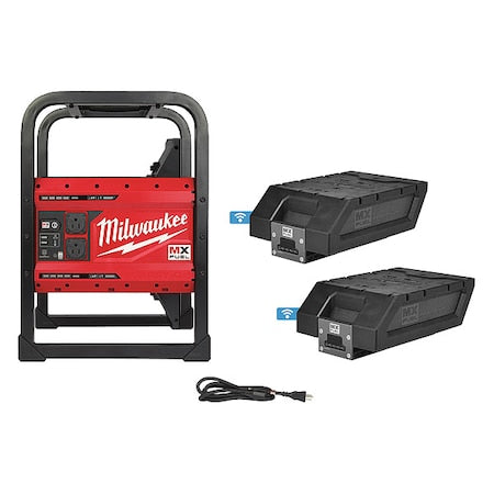 Milwaukee Tool MXF002-2XC - Portable and Inverter Generator, 1,800 W Rated, 3,600 W Surge, 120 V AC, 15 A A