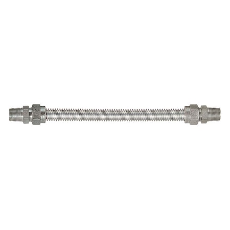 Dormont 20-3131-60 - Gas Connector,Hose 3/8" dia.,Silver