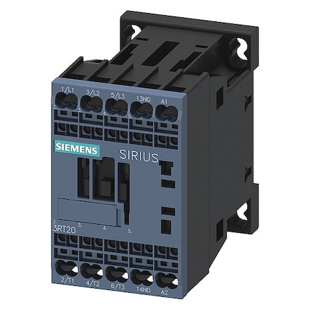 Siemens 3RT20182AP01 - IEC Magnetic Contactor, 1 NO, 230 V AC, 3 P, Non-Reversing, Spring Type