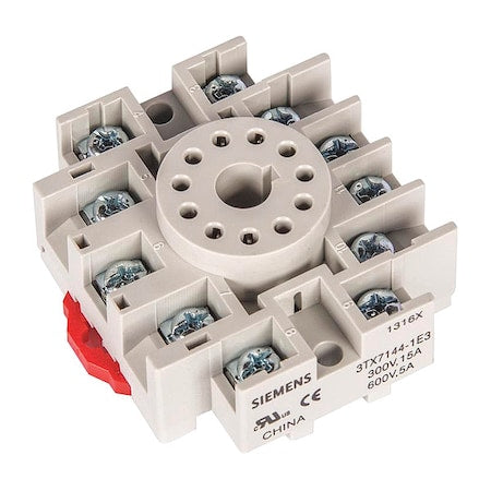 Siemens 3TX7144-1E3 - Relay Socket, Screw Clamp, 11 Pins