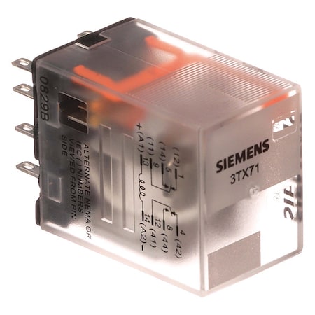 Siemens 3TX7111-3DC03C - Plug-In, Plug-In Relay, Square, 12 A, 8, Pin