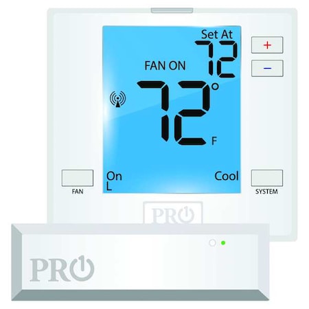 Pro1 Iaq T731W - Low Voltage Thermostat, 2 H, 1 C, Hardwired/Battery, 24 VAC