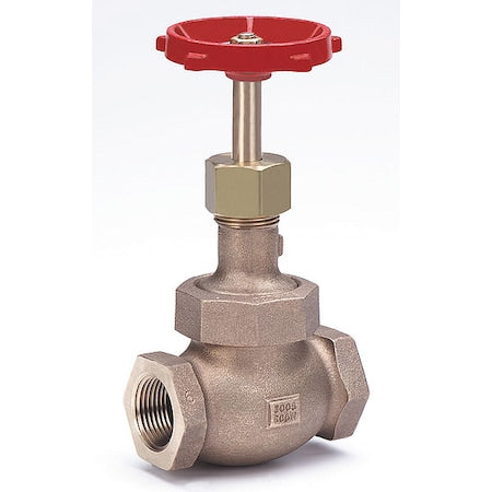 Milwaukee Valve 572 1/2 - Globe Valve,1/2",Bronze,FNPT,600 psi