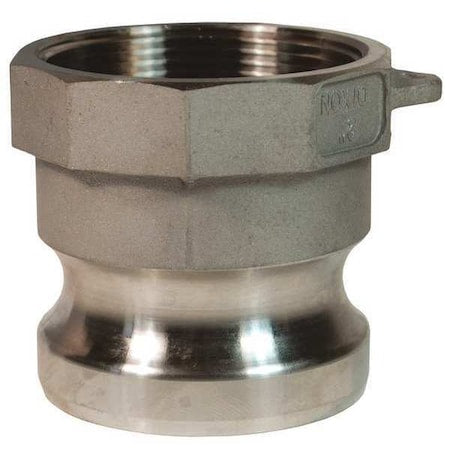 Dixon 600-A-SS - Cam and Groove SS Adapter,FNPT,6"
