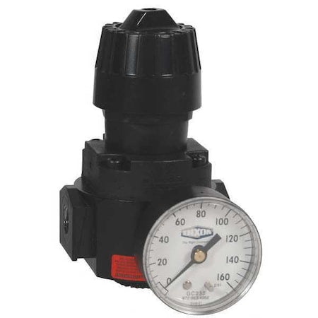 Dixon R16-04RG - Wilkerson Compact Regulator w/gauge,1/2"
