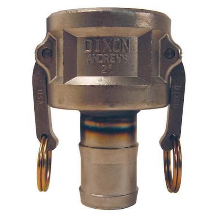 Dixon 2015-C-SS - Cam/Groove Coupler 2",Hose,Shank 1.5",SS