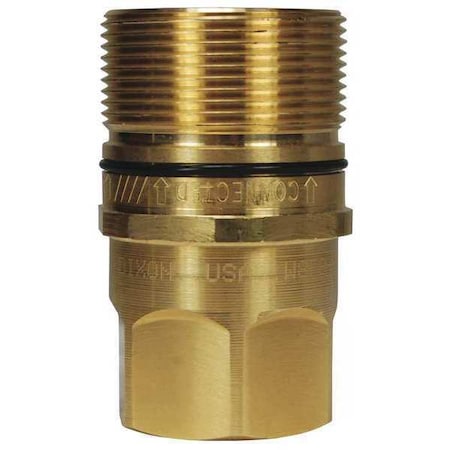 Dixon W6F4-B - W-Series BR FNPT,1/2",Plug 3/4"
