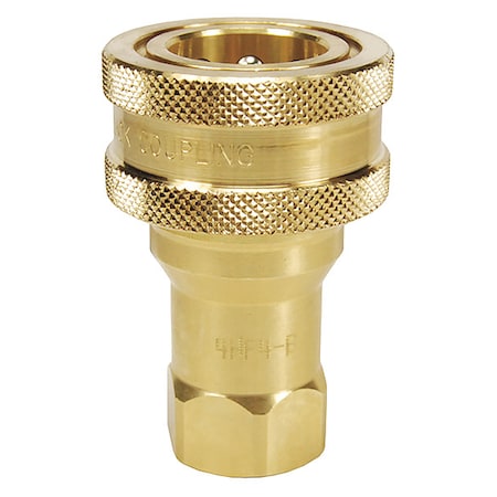 Dixon 1HF1-B - Quick Connect Coupler, H Series, Poppet, Female NPT, 1/8 in, Brass