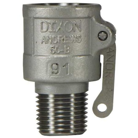 Dixon 50-B-SS - Cam and Groove,Coupler x MNPT,1/2",SS