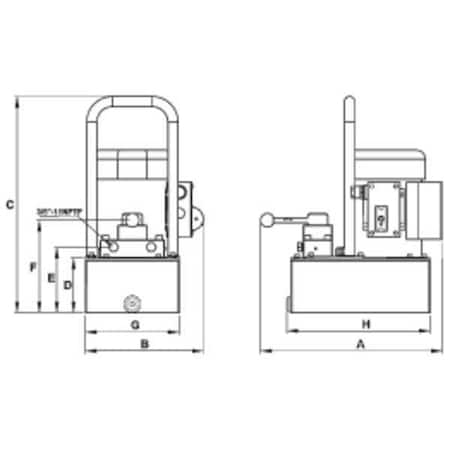 Williams 5E05H1GR - Williams Electric Pump, 0.5 HP, 1 gal., Style - Air Compressor: Simplex