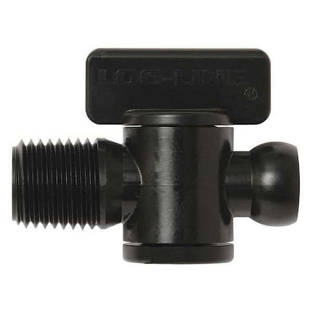 Loc-Line 29452-BLK - Male NPT Valve,Black,1/4",PK10