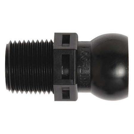 Loc-Line 59864-BLK - NPT Connector,Black,3/8",PK50