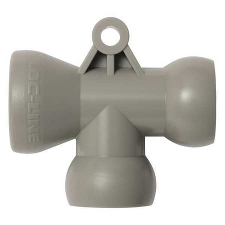 Loc-Line 59875-G - T Fitting,Gray,1/2",PK20
