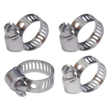 Roadpro RPHC-04 - Adjustable Metal Hose Clamps,1/4 to 5/8"