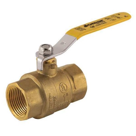 Jomar Valve JF-100TG - LF Brass Ball Valve,SS Trim,NPT,1/2"