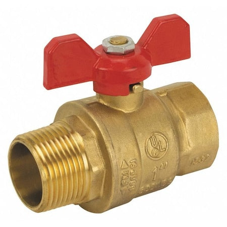 Jomar Valve JF-100TFM - Brass Ball Valve,MNPT,1" T-handle