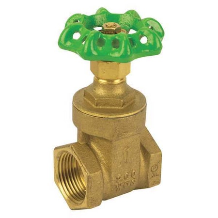 Jomar Valve T-301G - LF Brass Gate Valve,NPT,1/2"