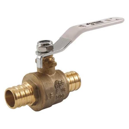 Jomar Valve T-412G - LF Brass Crimp PEX Ball Valve,1"
