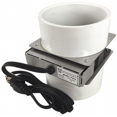 Tjernlund Products PVC4 - PVC Radon Booster Fan,16 W,4"