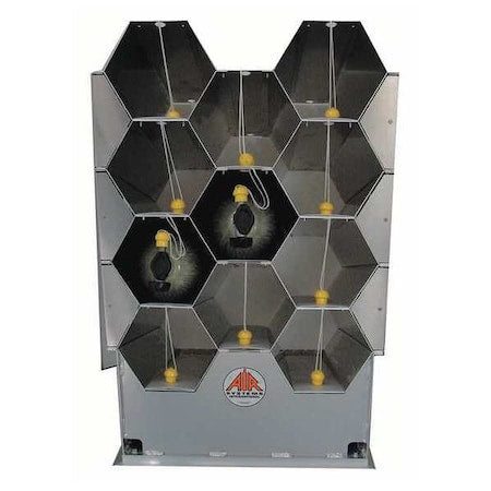 Air Systems Intl AK24-11 - SCBA Rack,Aluminum,11 Cylinder