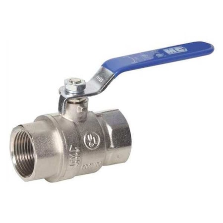 Midwest Control G-FPC-75 - Brass Ball Valve,Plated,3/4" FPT,600 CWP
