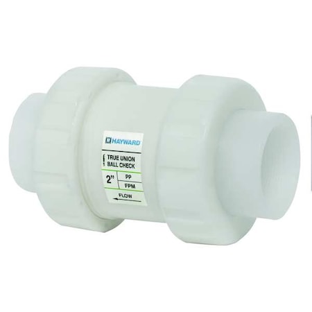 Hayward Flow Control TC30150T - Check Valve, True Union, Ball, 1-1/2", PP/FPM, Threaded