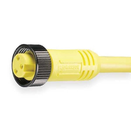 Brad Harrison 103000A01F200 - Cordset,3 Pin,Receptacle,Female