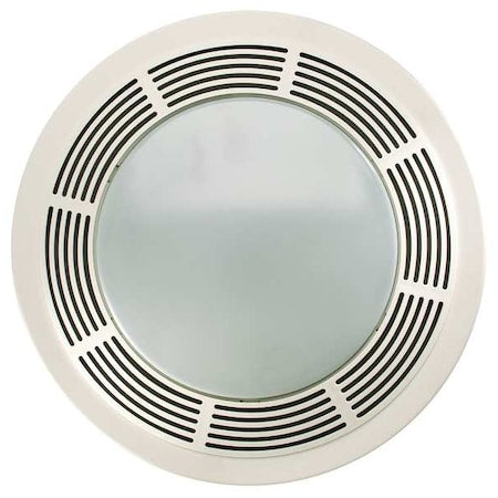 Broan-Nutone 750 - Ceiling Bathroom Fan, 100 cfm cfm, 4 in Duct Dia., 120 V AC, With Light