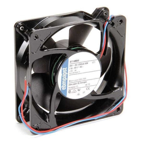 Ebm-Papst 4114NH4 - Axial Fan, Square, 24 V DC, Aluminum, 4 11/16 in W.