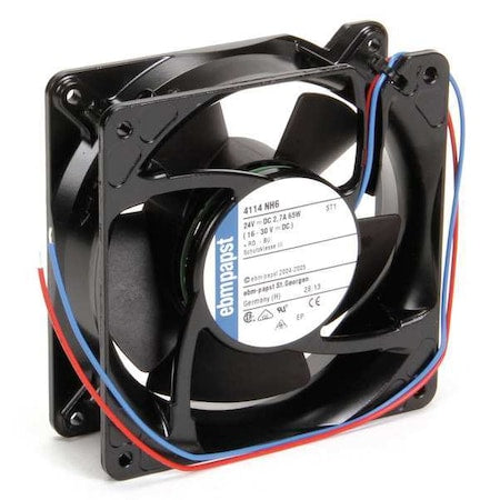 Ebm-Papst 4114NH6 - Standard Square Axial Fan, Square, 24 V DC, Aluminum, 4 11/16 in W.