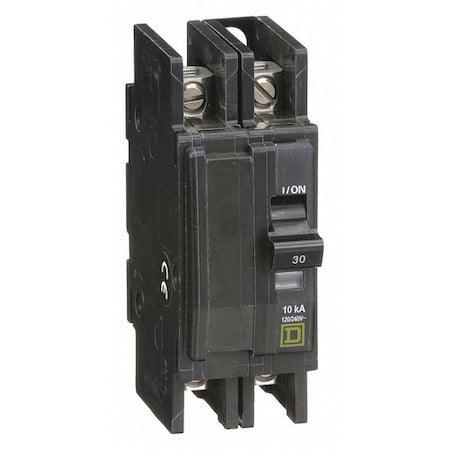 Square D QOU230 - Miniature Circuit Breaker, QO Series, 30 A, 2 Pole, 120/240 V AC, 10k A at 120/240 V AC