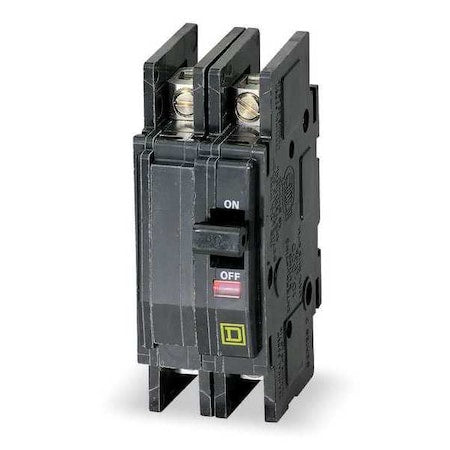 Square D QOU215VH - Miniature Circuit Breaker, QO Series, 15 A, 2 Pole, 120/240 V AC, 22k A at 120/240 V AC