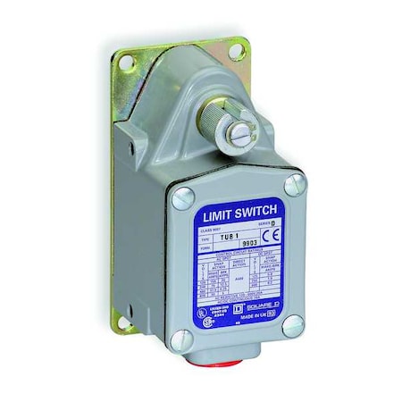 Telemecanique Sensors 9007TUB3 - Severe Duty Limit Switch, No Lever, Rotary, SPDT, 20 A at 600 V AC, Actuator Location: Side