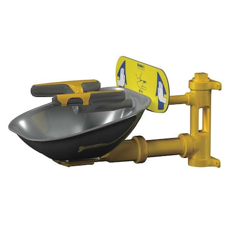 Bradley S19224T - Plumbed Eyewash, Wall Mount, Plumbed, 14 2/3 in H., 15 1/2 in W