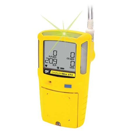 Honeywell Bw XT-XWOO-Y-NA - BW Max XT Multi-Gas Detector, 95 d B Audible, Vibrating, Visual, LCD, 2 yr Battery Life