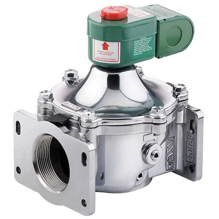 Asco 8215G030B - Solenoid Valve, 2-Way, 2-Position, Normally Closed, 3/4 in Pipe Size, 120 V AC, High Flow, Aluminum