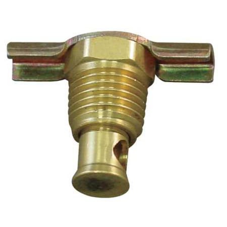 Anderson Metals 6D912 - Drain Cock,Brass,MNPT,1/2 In