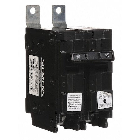 Siemens B290 - Miniature Circuit Breaker, BL Series, 90 A, 2 Pole, 120/240 V AC, 10k A at 120/240 V AC