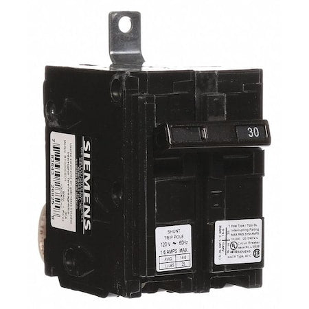 Siemens B13000S01 - Miniature Circuit Breaker, BL Series, 30 A, 1 Pole, 120/240 V AC, 10k A at 120/240 V AC