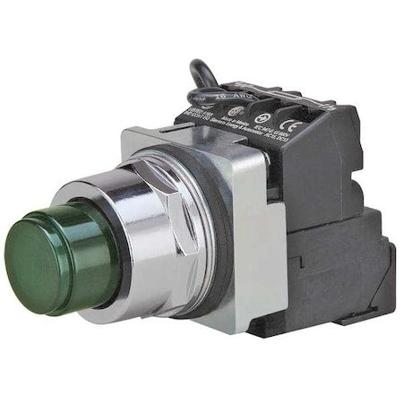 Siemens 52PT6G3AB - Illuminated Push Button, 30 mm, 1 NO/1 NC, Green