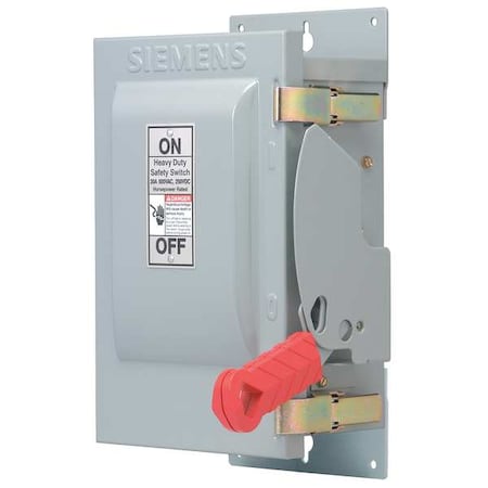 Siemens HF361J - Fusible, Safety Switch, Heavy Duty, 600 V, 3 PST, NEMA 12