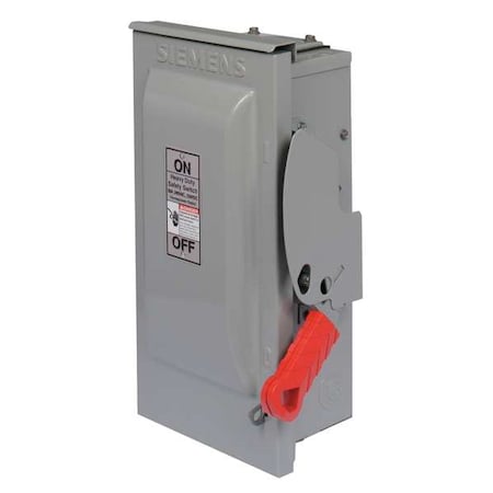 Siemens HF221NR - Fusible, Safety Switch, Heavy Duty, 240 V, 2 PST, NEMA 3 R