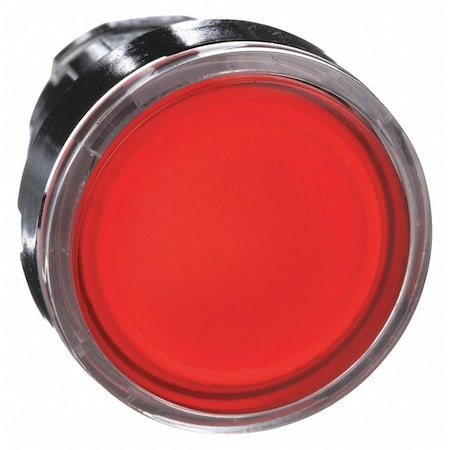 Schneider Electric ZB4BW343 - Push Button Operator, Flush, Momentary Action, Not Applicable Release, Illuminated, Red