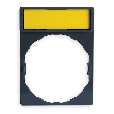 Schneider Electric ZBY4101 - Legend Plate,Rectangular,White or Yellow