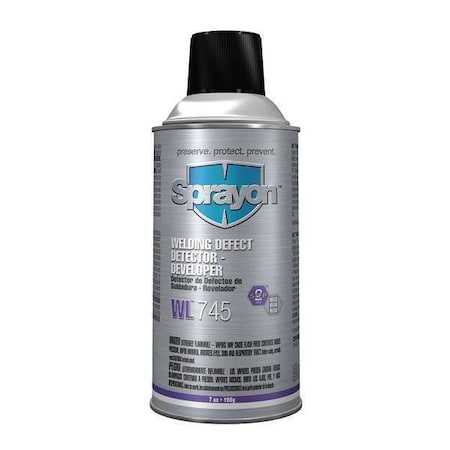 Sprayon WL745 - Welding Defect Detector Developer, 12 Oz.
