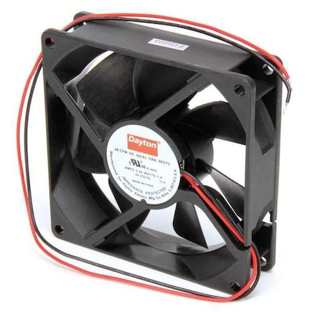Dayton 6KD73 - Axial Fan, Square, 24 V DC, - Phase, PBT Plastic, 3 5/8 in W.