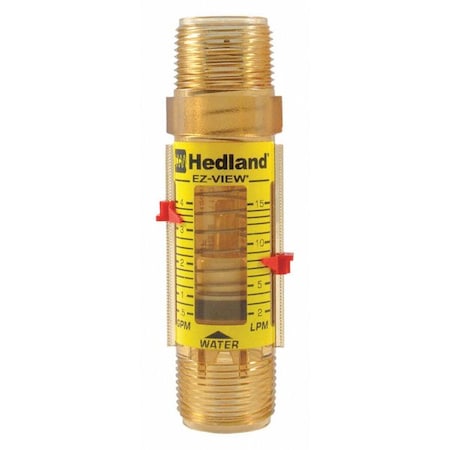 Hedland H621-604-R - Flowmeter, 1 MNPT, 0.5-4 GPM