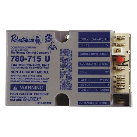 Robertshaw 780-715 - Ignition Control,24 V AC,6 min Pre-Purge