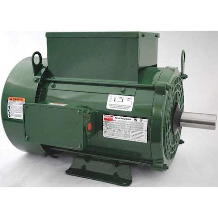 Dayton 6K130 - High Torque Farm Duty Motor, Capacitor-Start/Run, 5 HP, 230 V AC, 1,730 Nameplate RPM, 213 T Frame